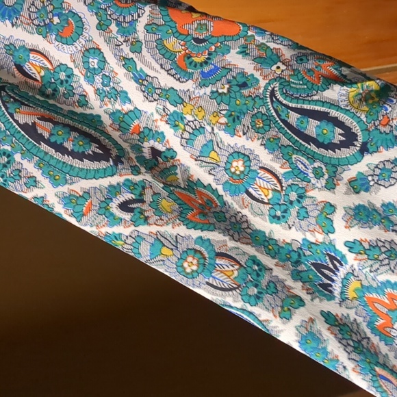 UMGEE* boho western hippy chic lined shorts jumpsuit asymmetric bell sleeve - Picture 5 of 17